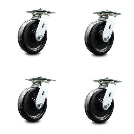 Service Caster Albion Industries 16TM06101S Caster Replacement Set ALB-SCC-30CS615-PHR-4